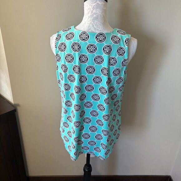 Lulu-B Womens Athletic Top Shirt Blue Golf Sleeveless UPF 50+ Medium - Picture 3 of 4